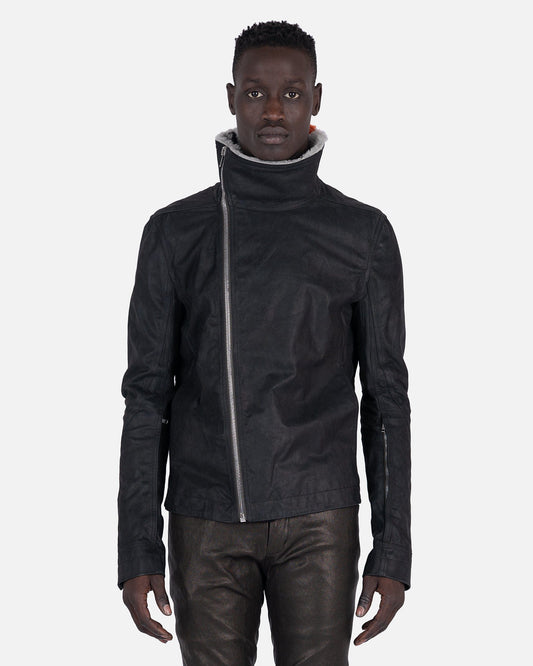 Rick Owens Men's Jackets Shearling Bauhaus in Black/Pearl