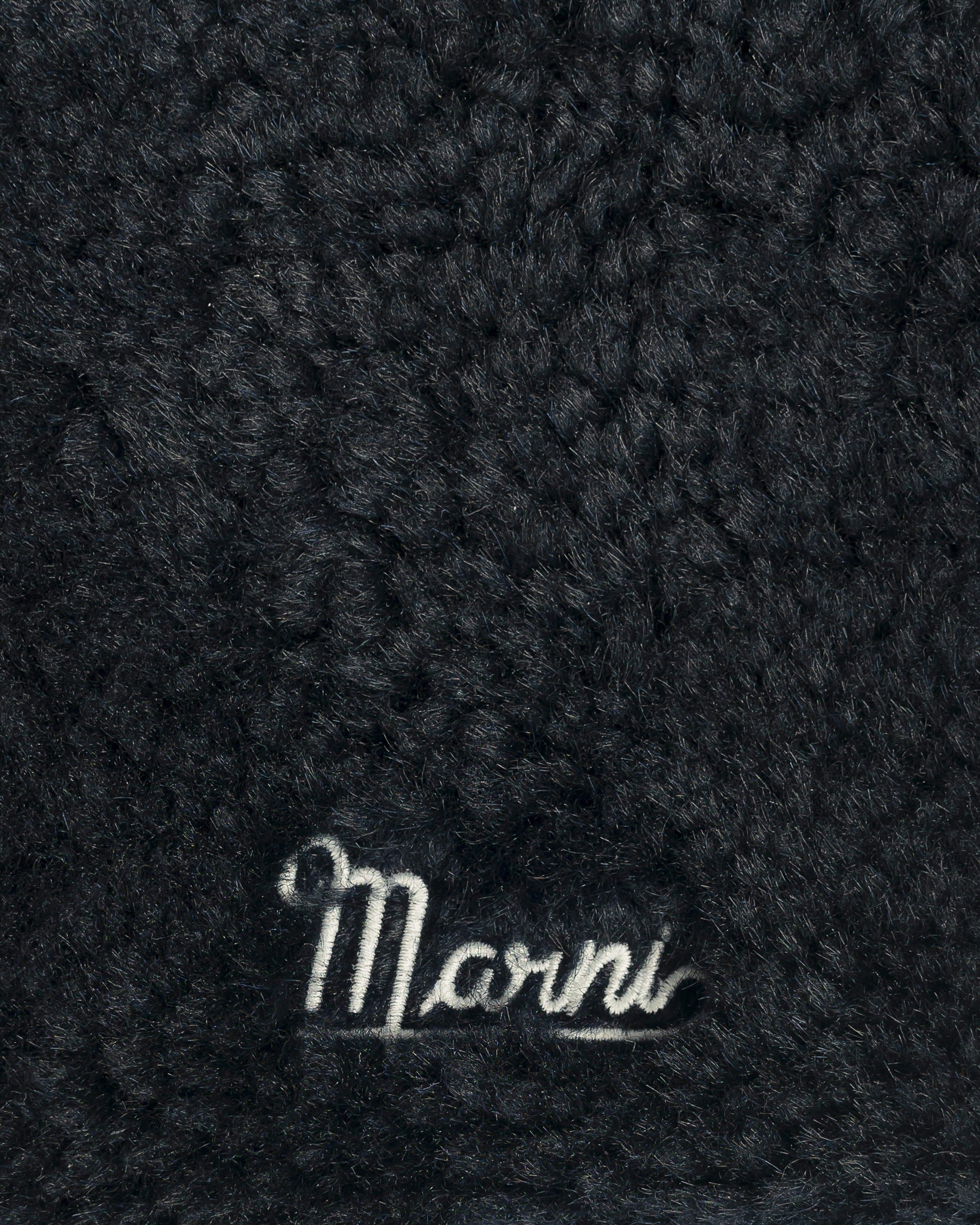 Marni Women Bags Shearling Pochette in Black/Green