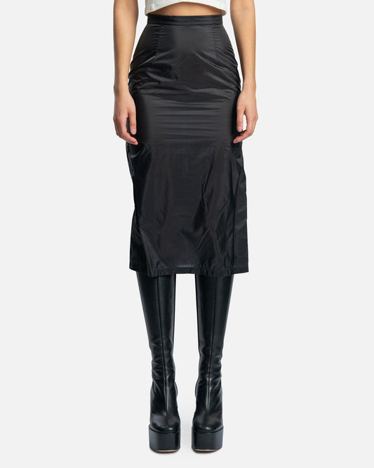 Maison Margiela Women Skirts Sheer Pencil Skirt in Black