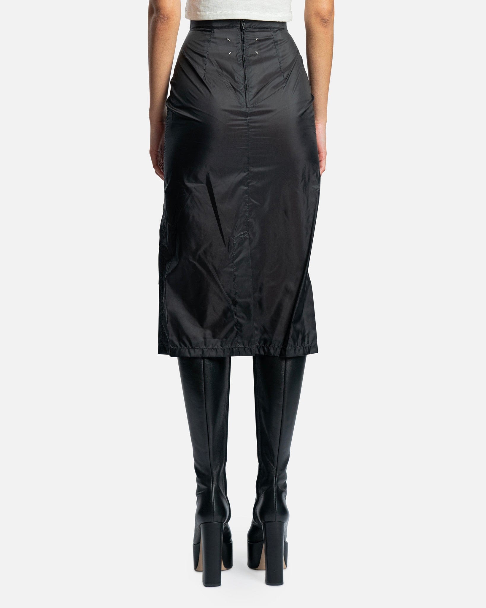 スカート Martin Margiela FW2005 Sheer Skirt Sheer Pencil Skirt in Black – SVRN