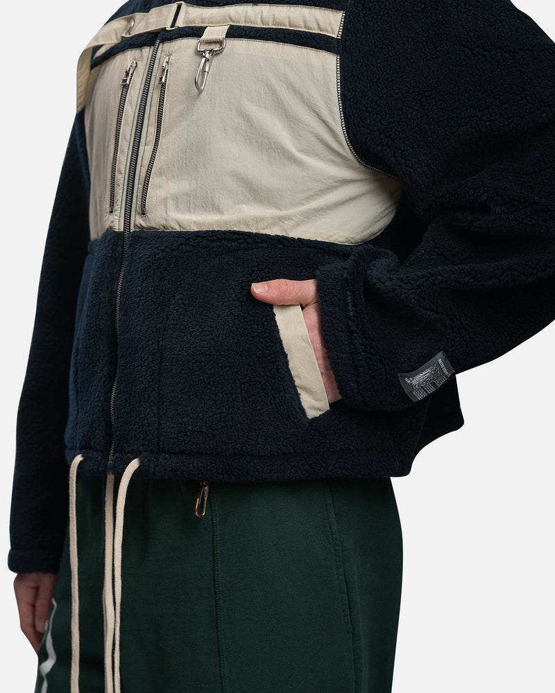 Reese Cooper Men's Jackets Sherpa Fleece in Navy Blue