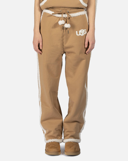 UGG x Telfar Women Pants Sherpa Sweatpant in Chestnut