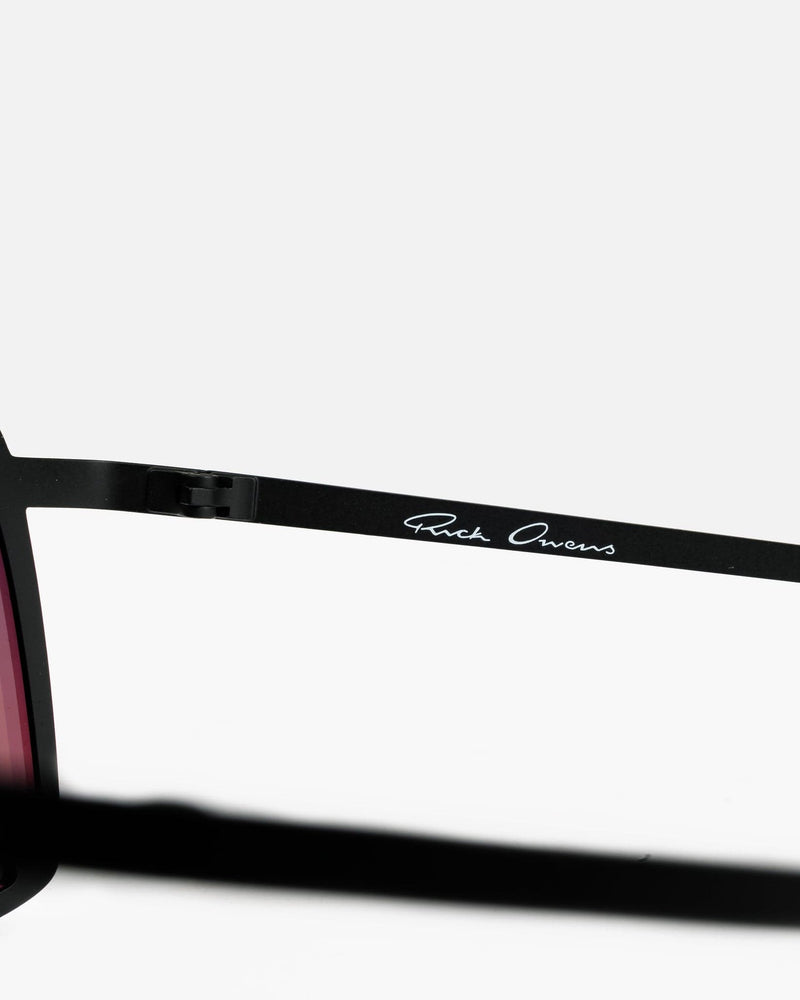 Rick Owens Eyewear Shielding Sunglasses in Black/Rainbow