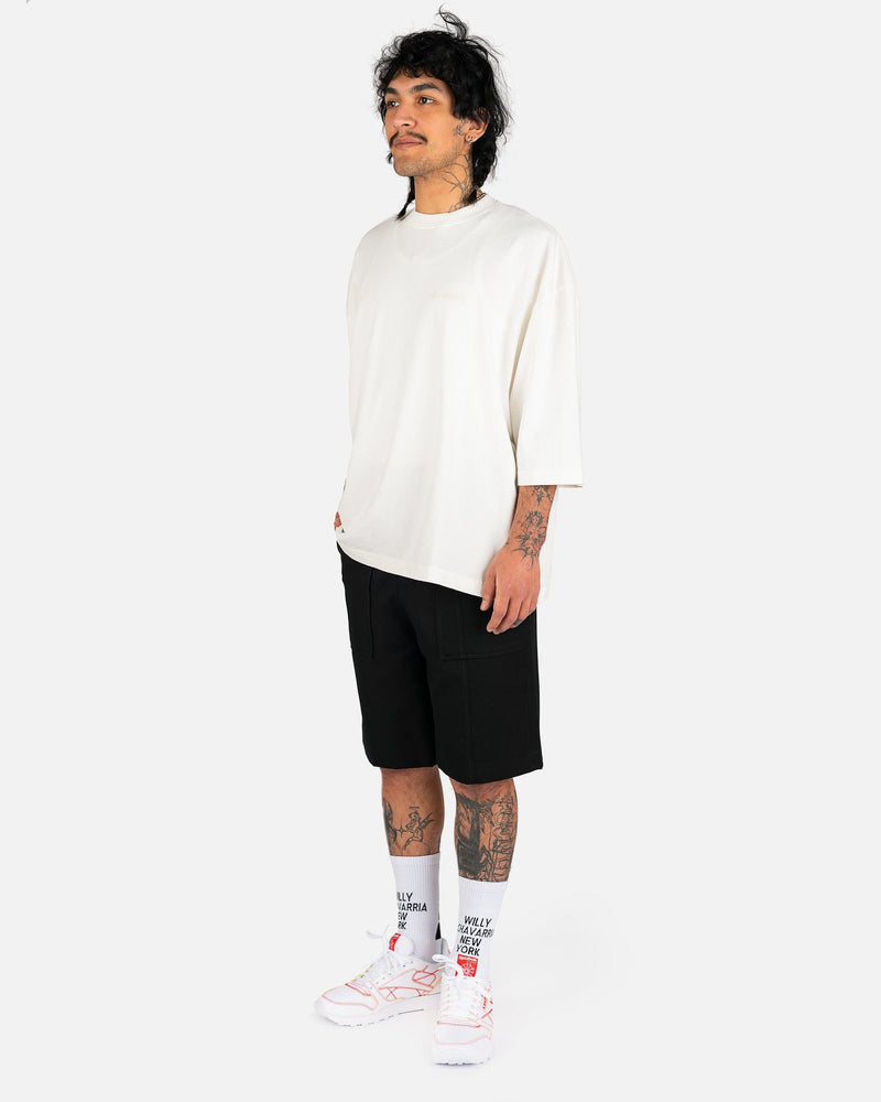 Willy Chavarria Men's T-Shirts Short Sleeve Buffalo T in Bright White