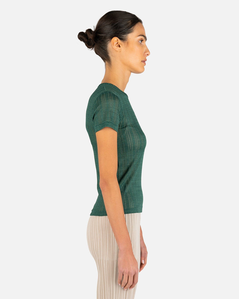 Maison Margiela Women Tops Short Sleeve Shirt in Green