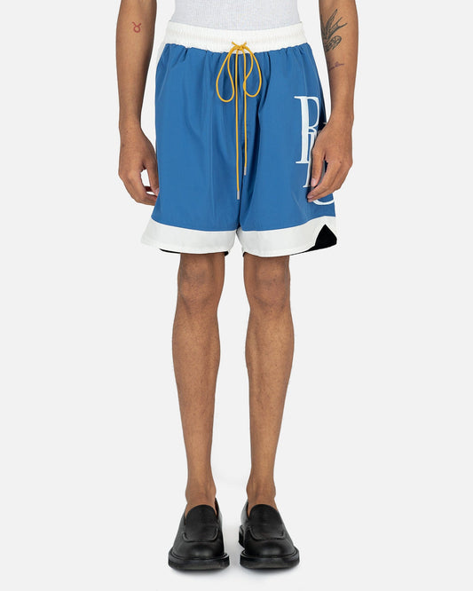 Rhude Men's Shorts Side Logo Short in Royal Blu