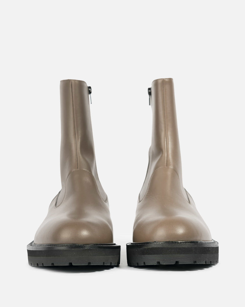 Dries Van Noten Men's Boots Side Zip Boot in Grey