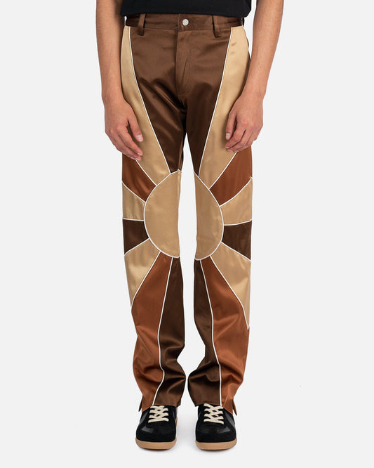 Nahmias Men's Pants Silk Sunshine Pants in Brown
