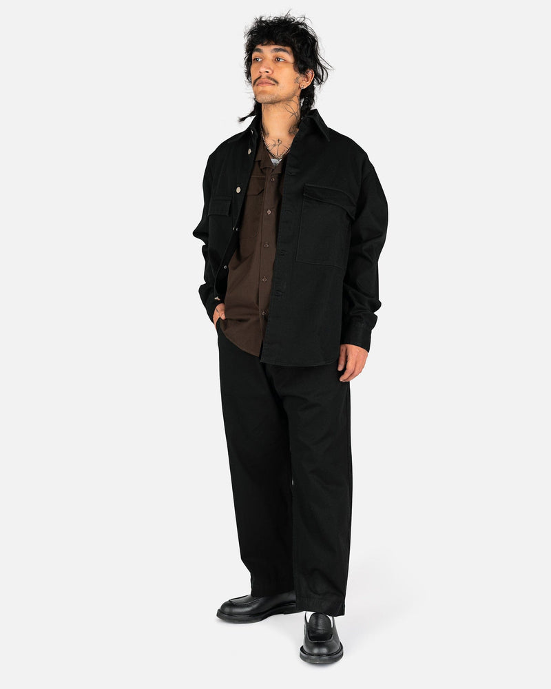 Willy Chavarria Men's Jackets Silver Lake Work Jacket in Black