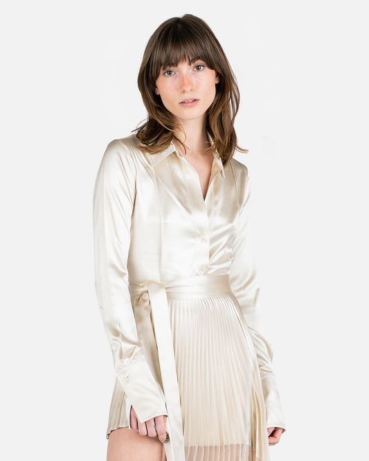 Peter Do Women Tops Skinny Shirt in Champagne