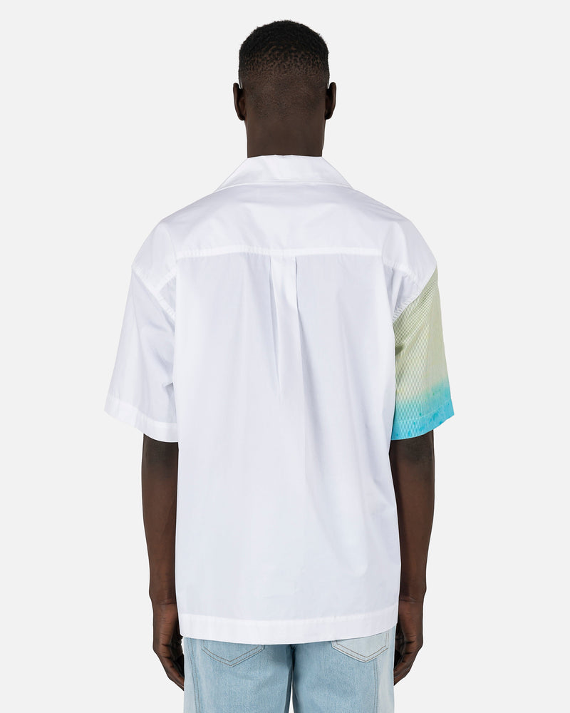 Feng Chen Wang Men's Shirts Sky Print Shirt in White