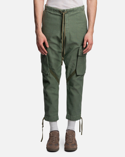 Greg Lauren Men's Pants Sleeping Bag Trouser Cargo in Army
