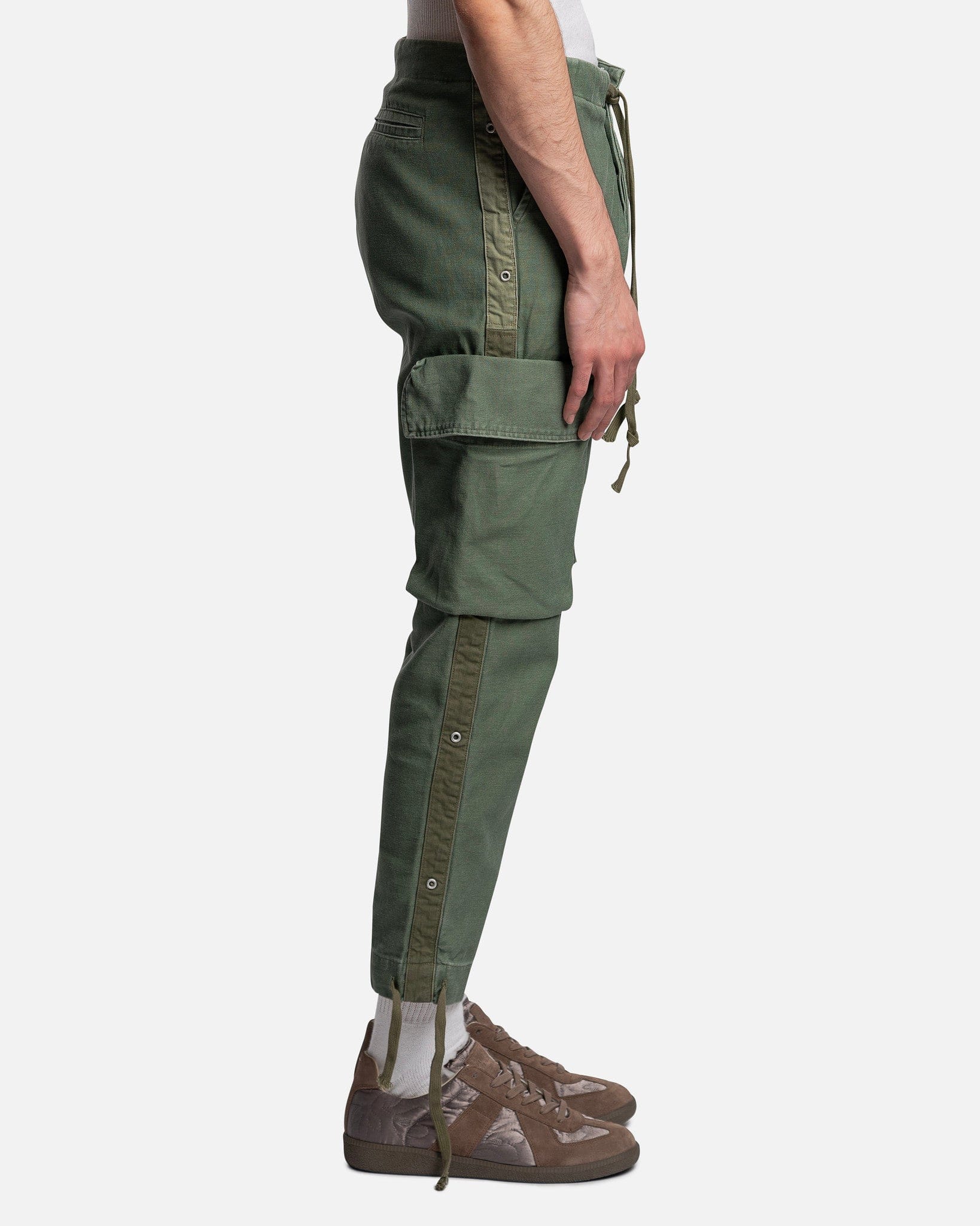 Greg Lauren Men's Pants Sleeping Bag Trouser Cargo in Army