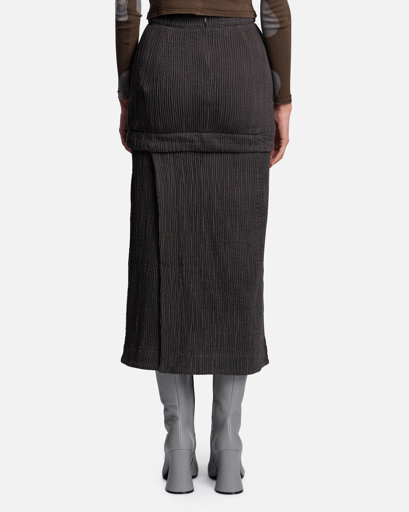 Eckhaus Latta Women Skirts Sliced Skirt in Nightfall