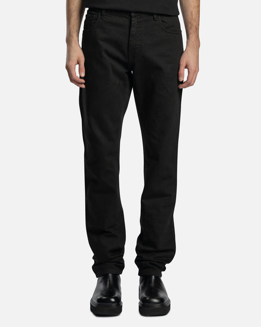 Raf Simons Men's Pants Slim Fit Denim in Black