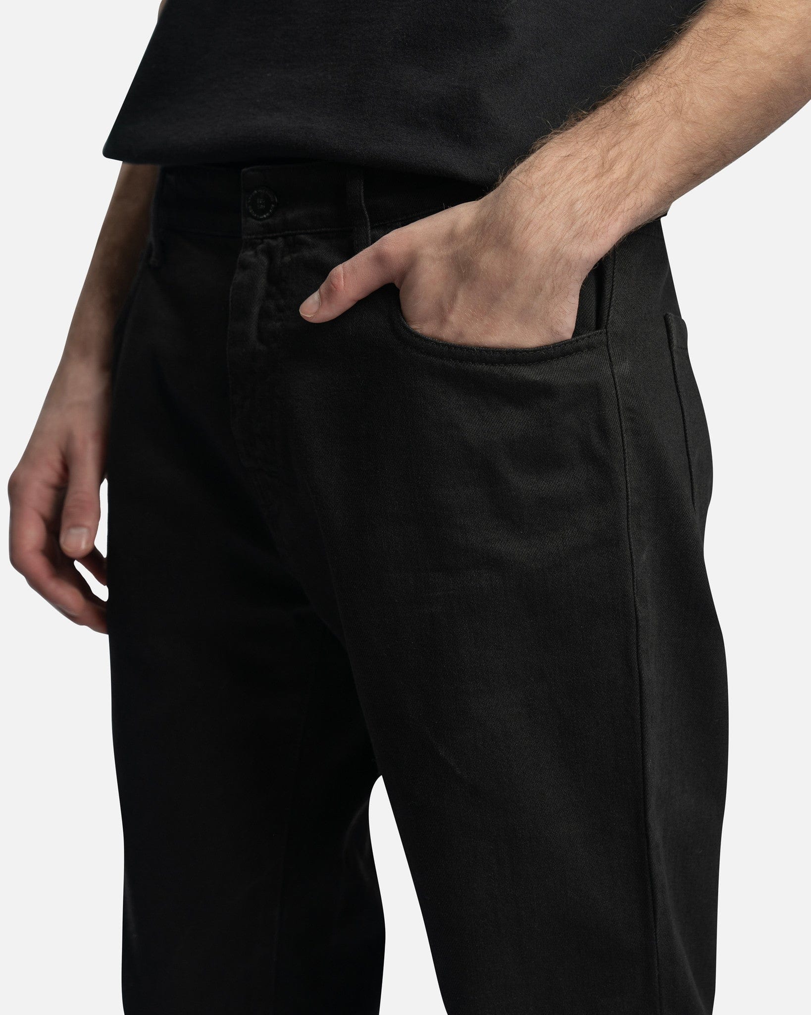 Slim Fit Denim in Black – SVRN Slim Fit Denim in Black – SVRN