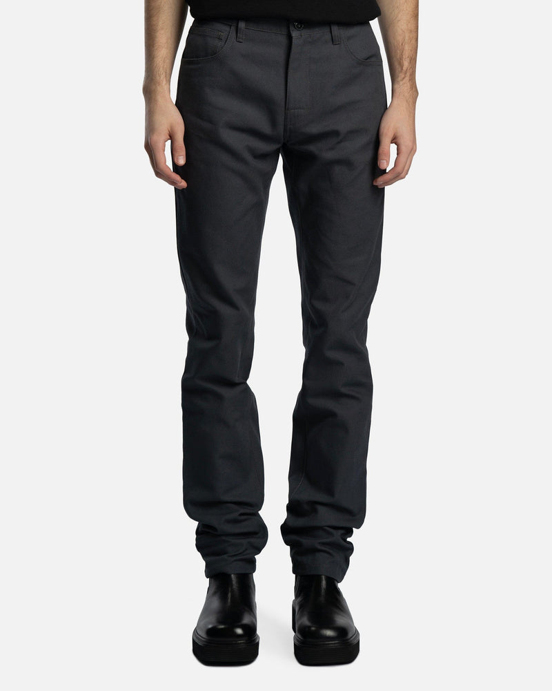 Raf Simons Men's Jeans Slim Fit Denim in Dark Grey