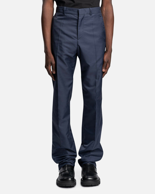 Botter Men's Pants Slim Fit Trousers with Zipped Hem in Parley Gabardine Navy