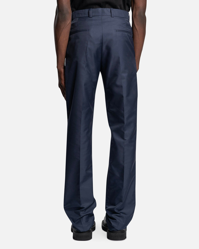 Botter Men's Pants Slim Fit Trousers with Zipped Hem in Parley Gabardine Navy