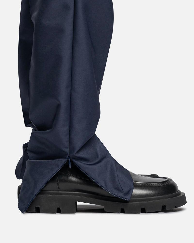 Botter Men's Pants Slim Fit Trousers with Zipped Hem in Parley Gabardine Navy