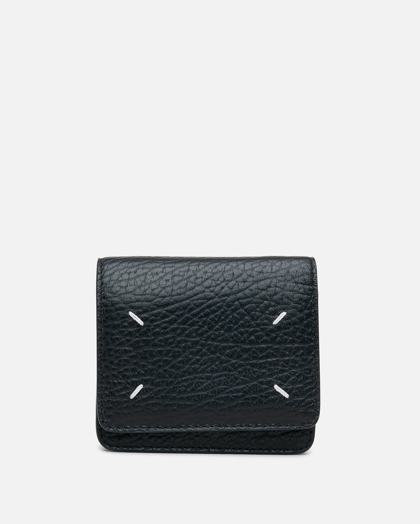 Maison Margiela Leather Goods Small Chain Wallet in Black