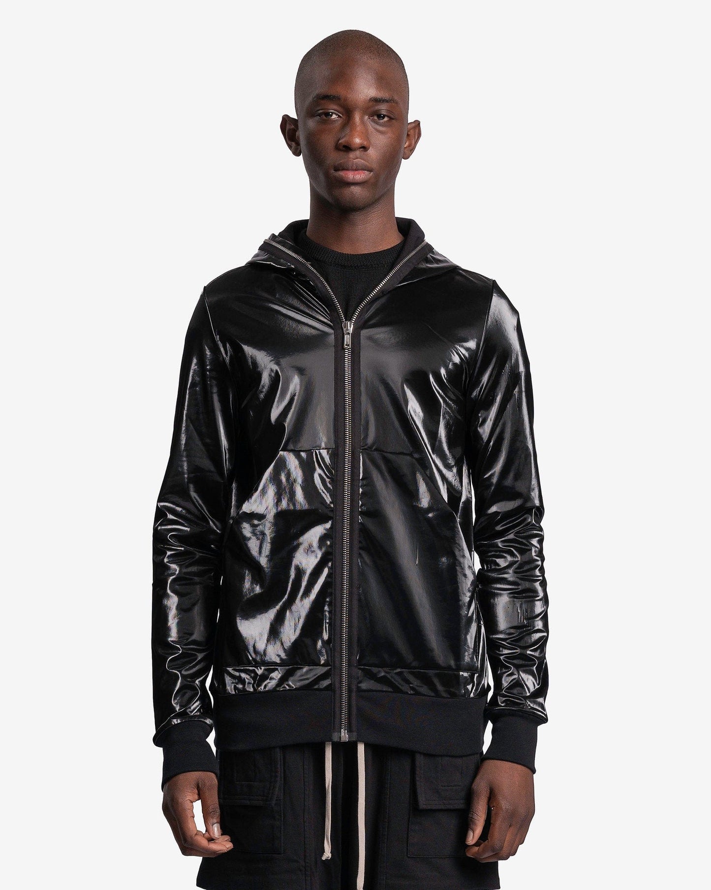 Rick Owens DRKSHDW Men's Sweatshirts Small Gimp Hoodie in Black