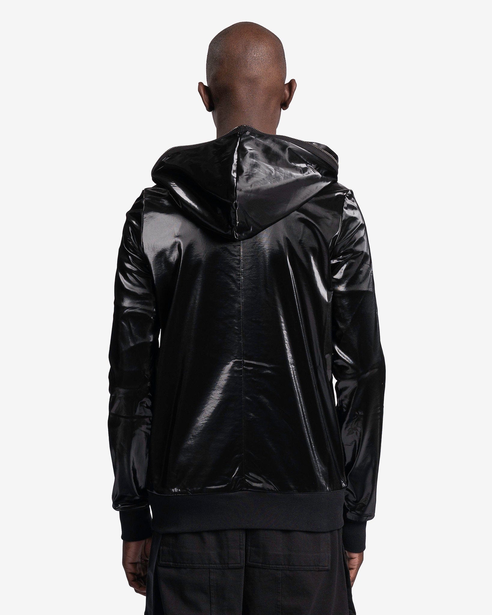 Rick Owens DRKSHDW Men's Sweatshirts Small Gimp Hoodie in Black