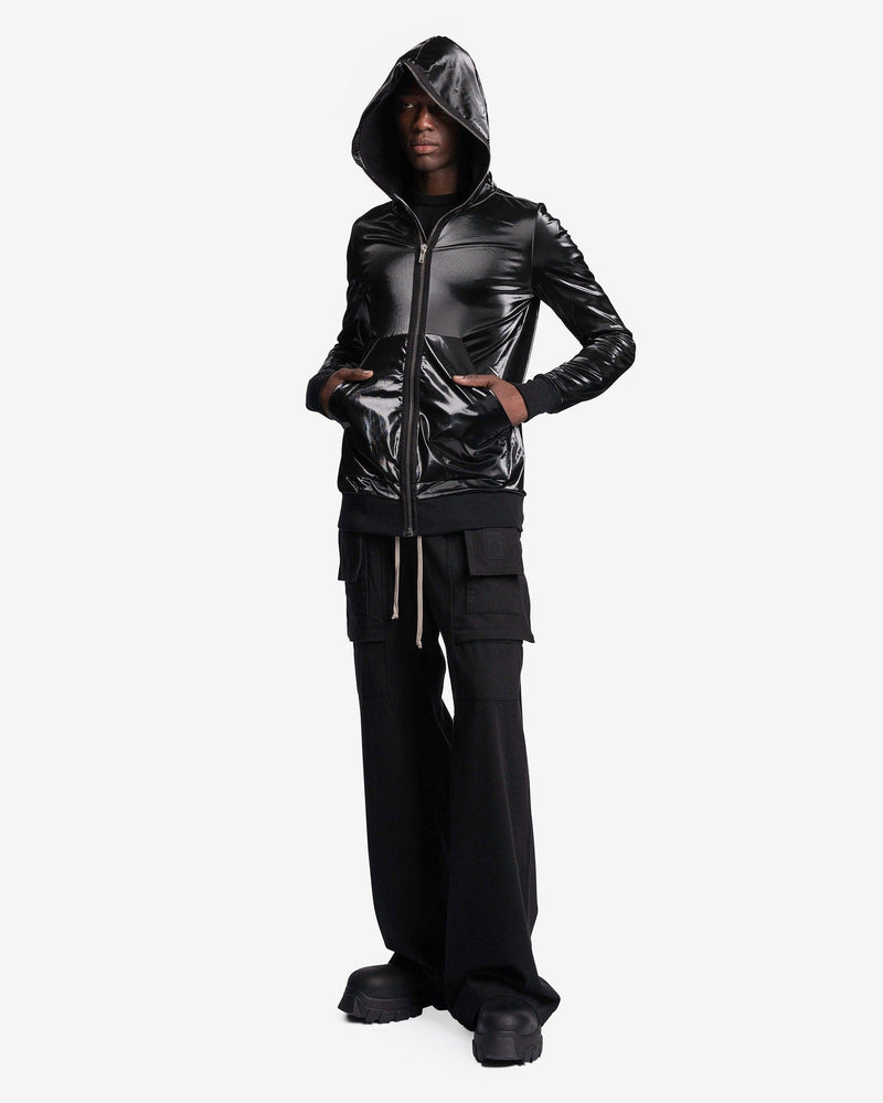 Rick Owens DRKSHDW Men's Sweatshirts Small Gimp Hoodie in Black