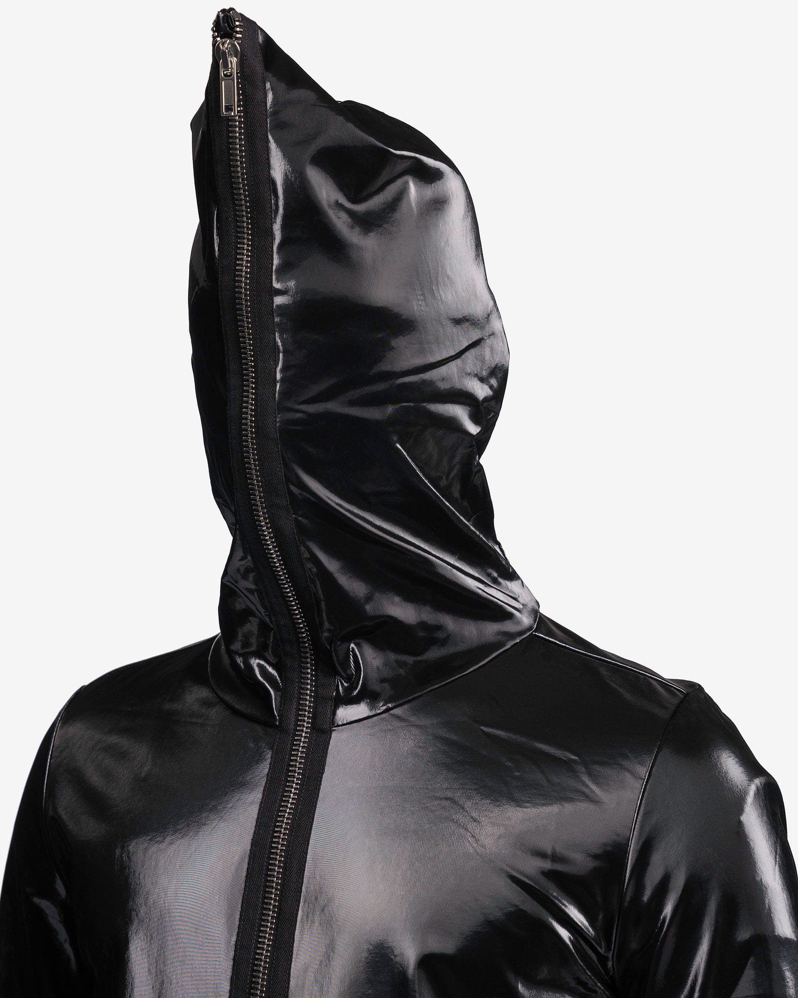 Rick Owens DRKSHDW Men's Sweatshirts Small Gimp Hoodie in Black