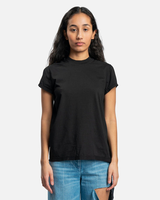 Rick Owens DRKSHDW Women T-Shirts Small Level T-Shirt in Black