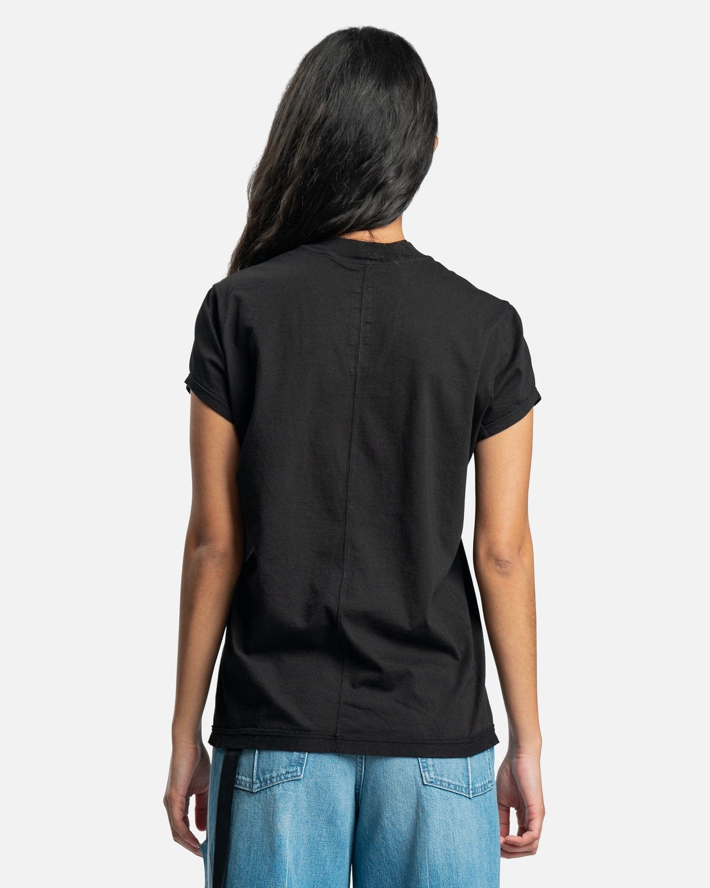 Rick Owens DRKSHDW Women T-Shirts Small Level T-Shirt in Black