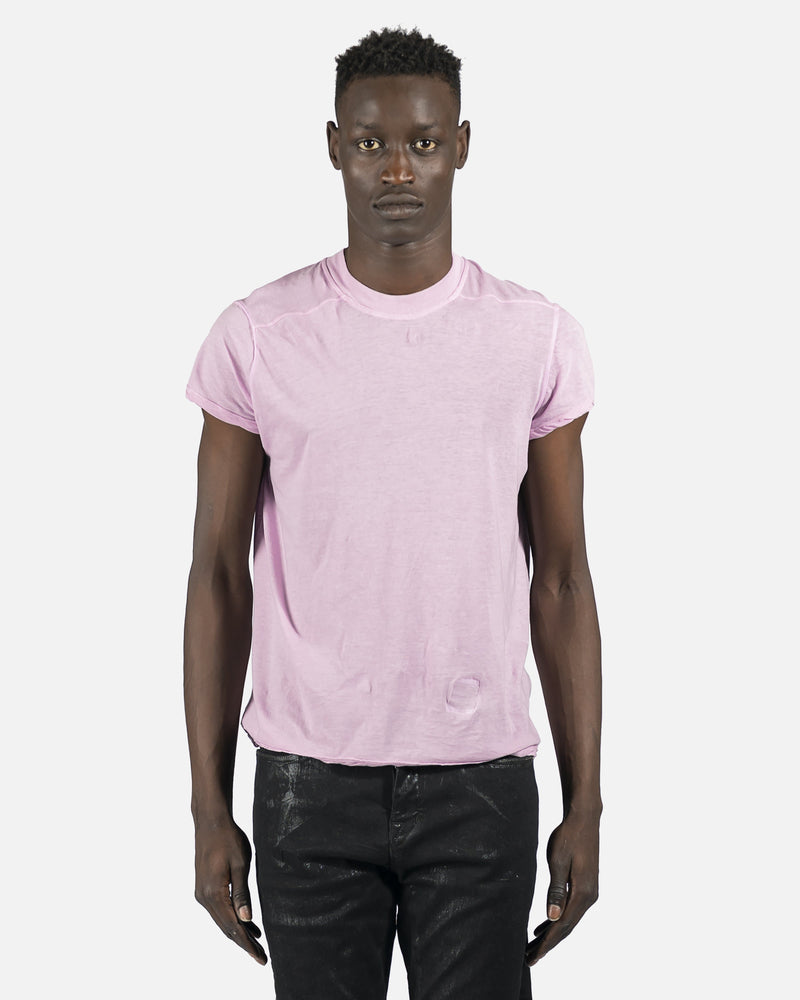 Rick Owens DRKSHDW Men's T-Shirts Small Level Tee in Dirty Pink