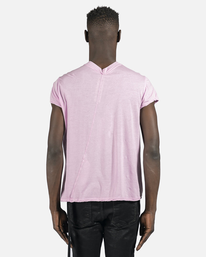 Rick Owens DRKSHDW Men's T-Shirts Small Level Tee in Dirty Pink
