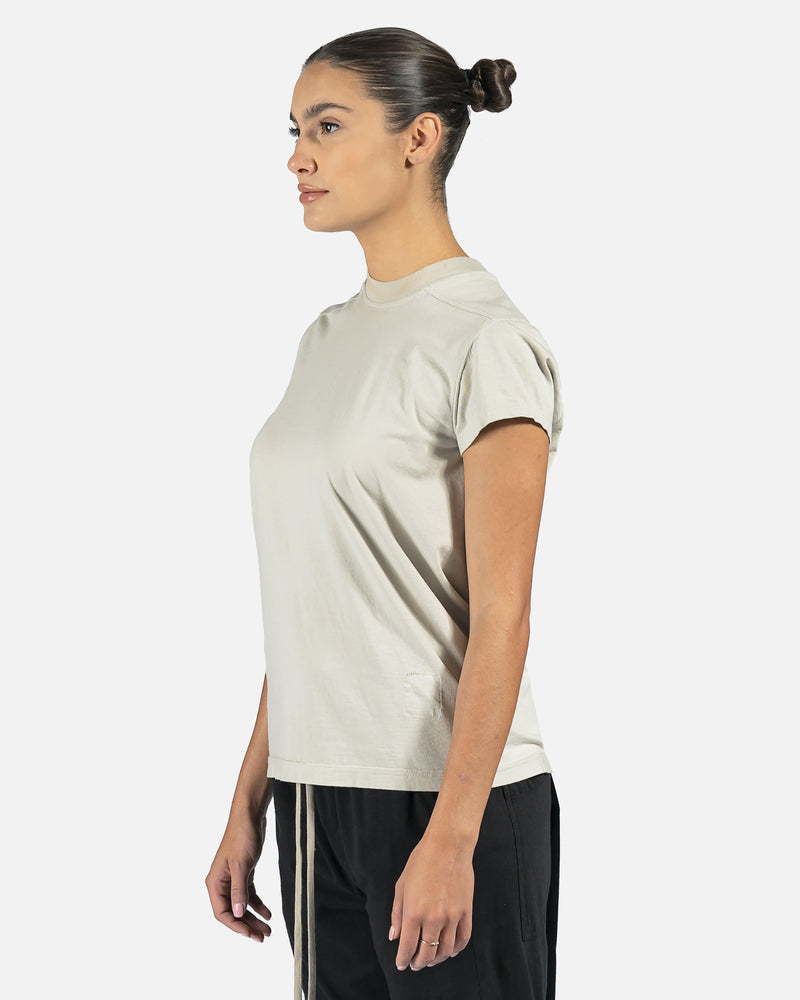 Rick Owens DRKSHDW Women T-Shirts Small Level Tee in Oyster