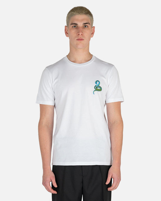 Marni Men's T-Shirts Snake Graphic T-Shirt in Lily White