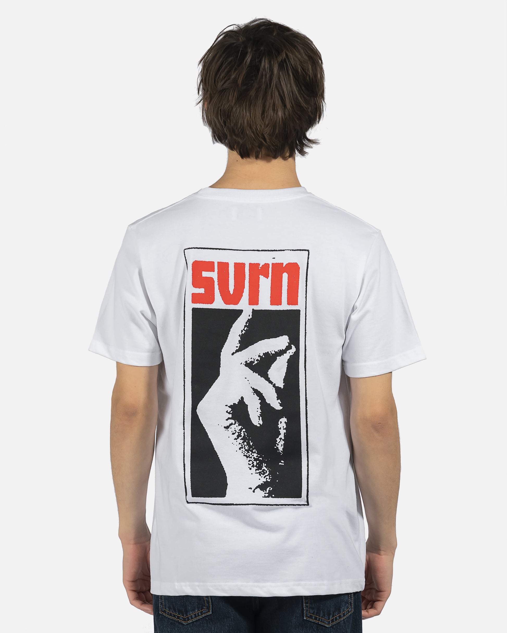 SVRN Men's T-Shirts Snap T-Shirt in White