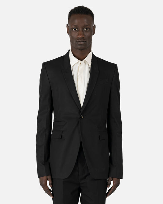 Rick Owens Men's Jackets Soft Blazer in Black