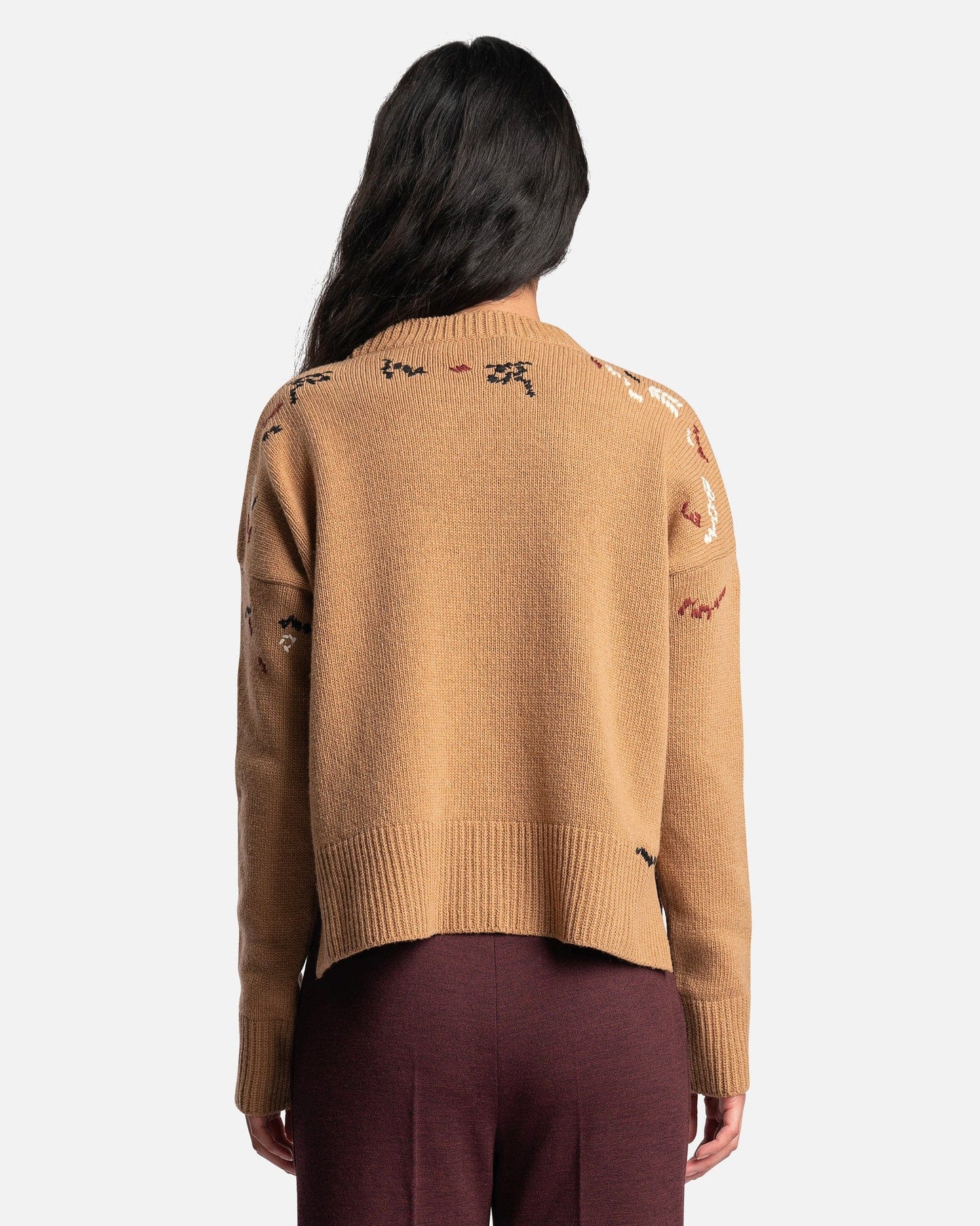 Marni Women's Sweater Soft Wool Knit Sweater In Dune