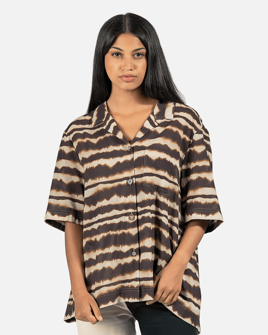 Nanushka Women Tops Soho Poplin Shirt in Brown