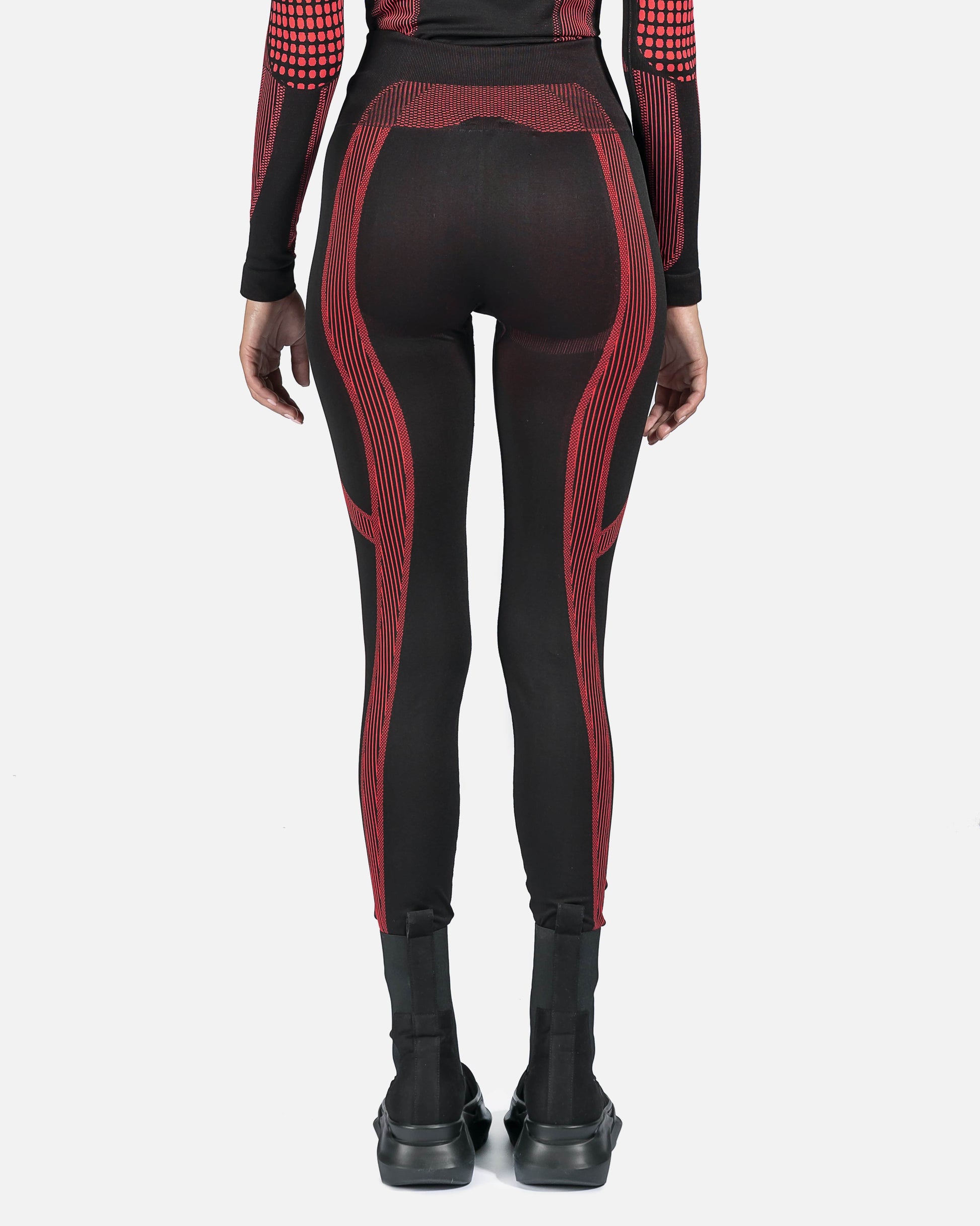 MISBHV Women Pants Sport Active Leggings in Black/Red