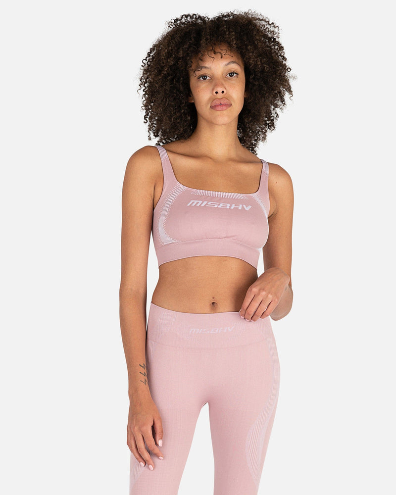 MISBHV Women Tops Sports Active Classic Bra Top in Dusty Pink