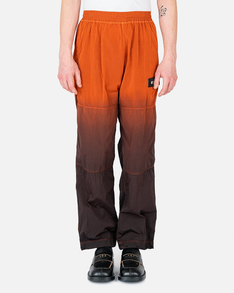 Aries Men's Pants Spray Dye Windcheater Pants in Orange