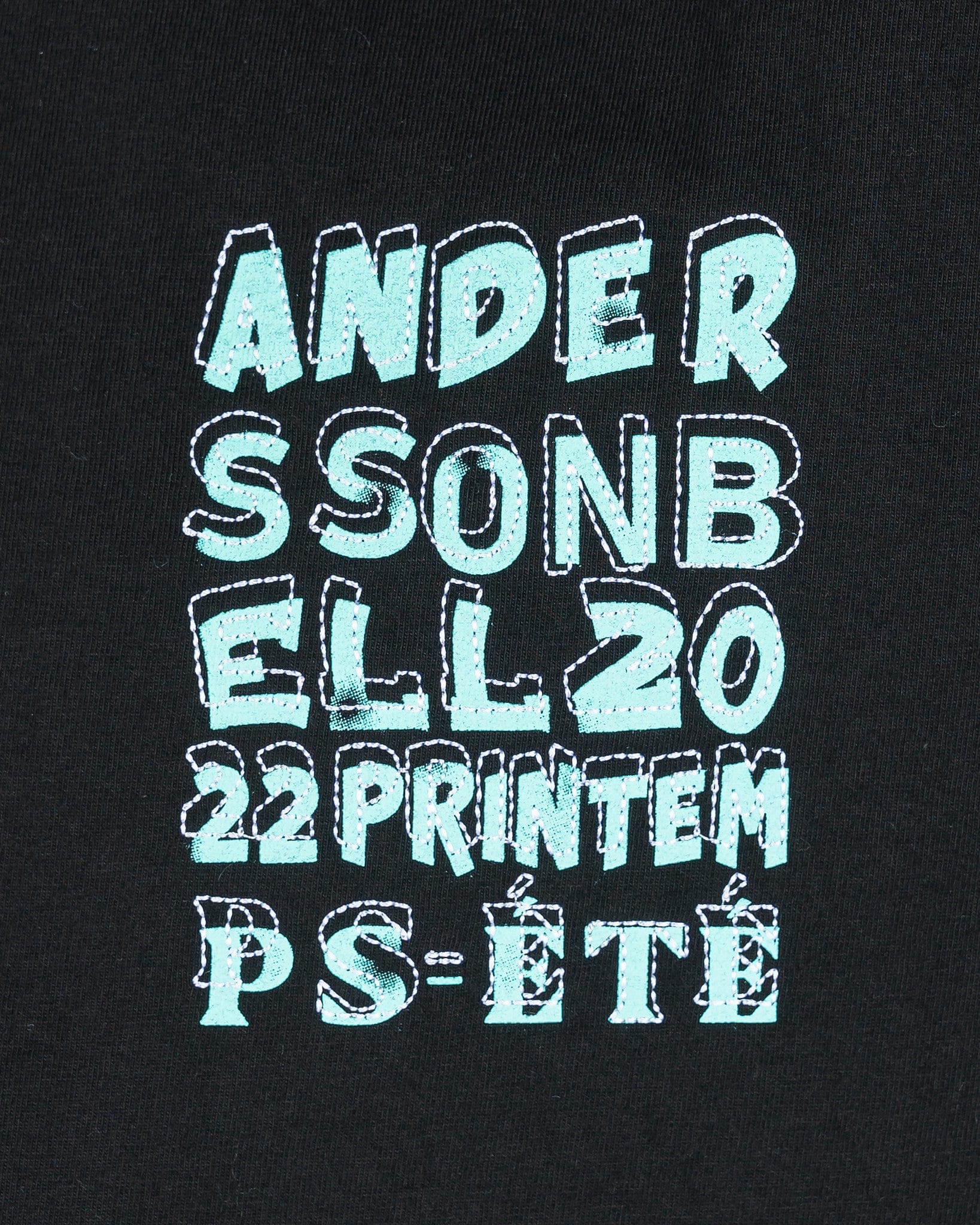 Andersson Bell Men's T-Shirts Square Typography T-Shirt in Black