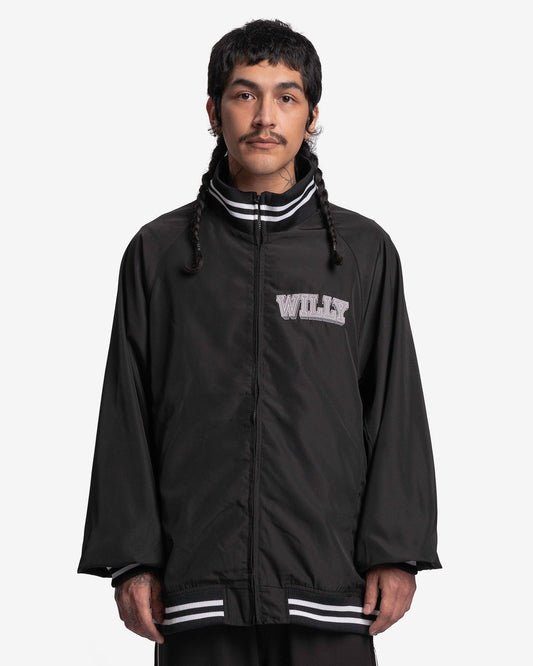 Willy Chavarria Men's Jackets Stadium Jacket in Black