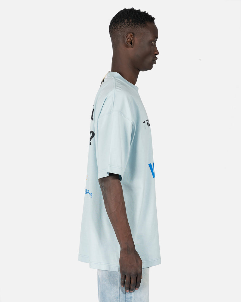 VETEMENTS Men's T-Shirts Still No Date T-Shirt in Baby Blue