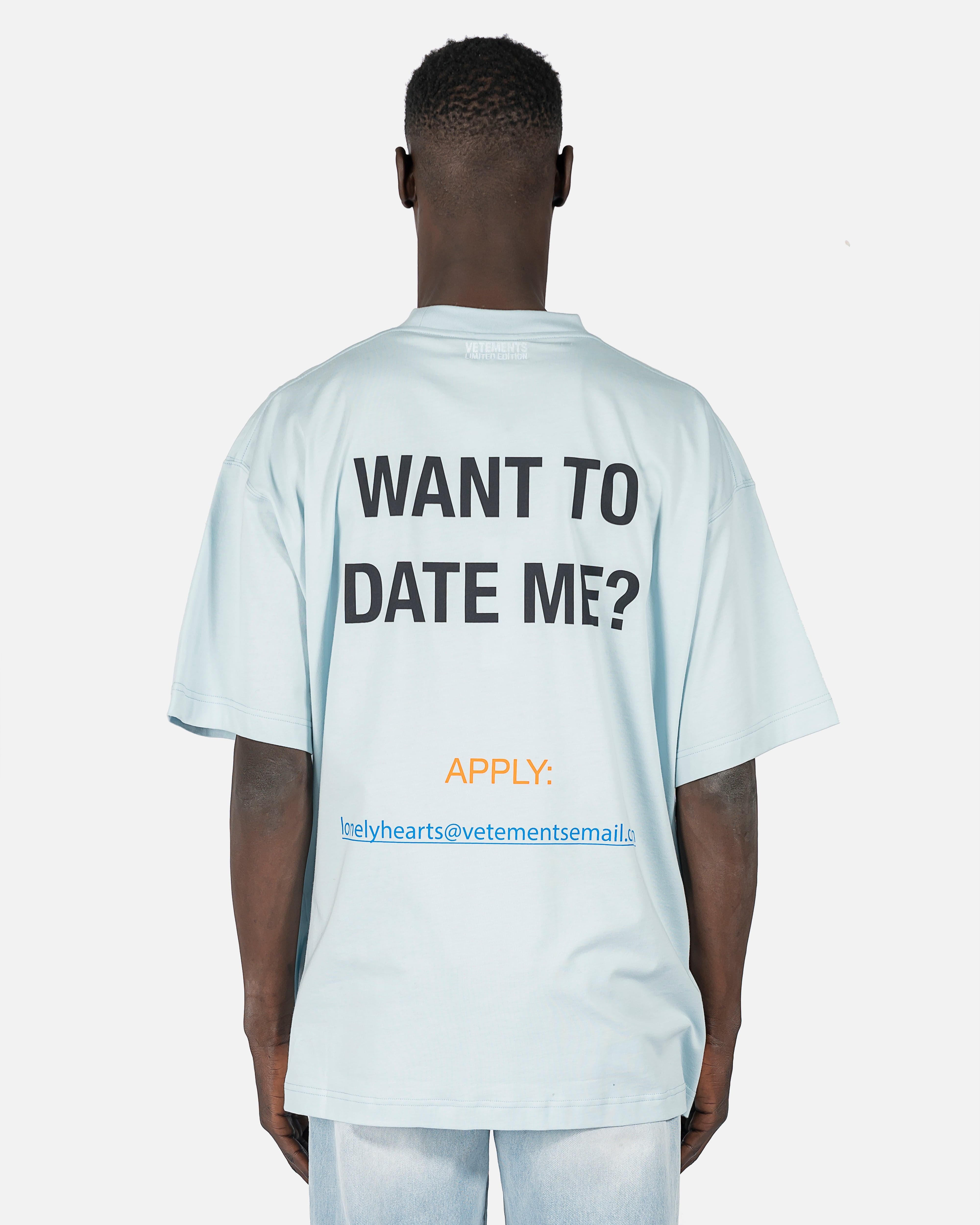 Still No Date T-Shirt in Baby Blue – SVRN
