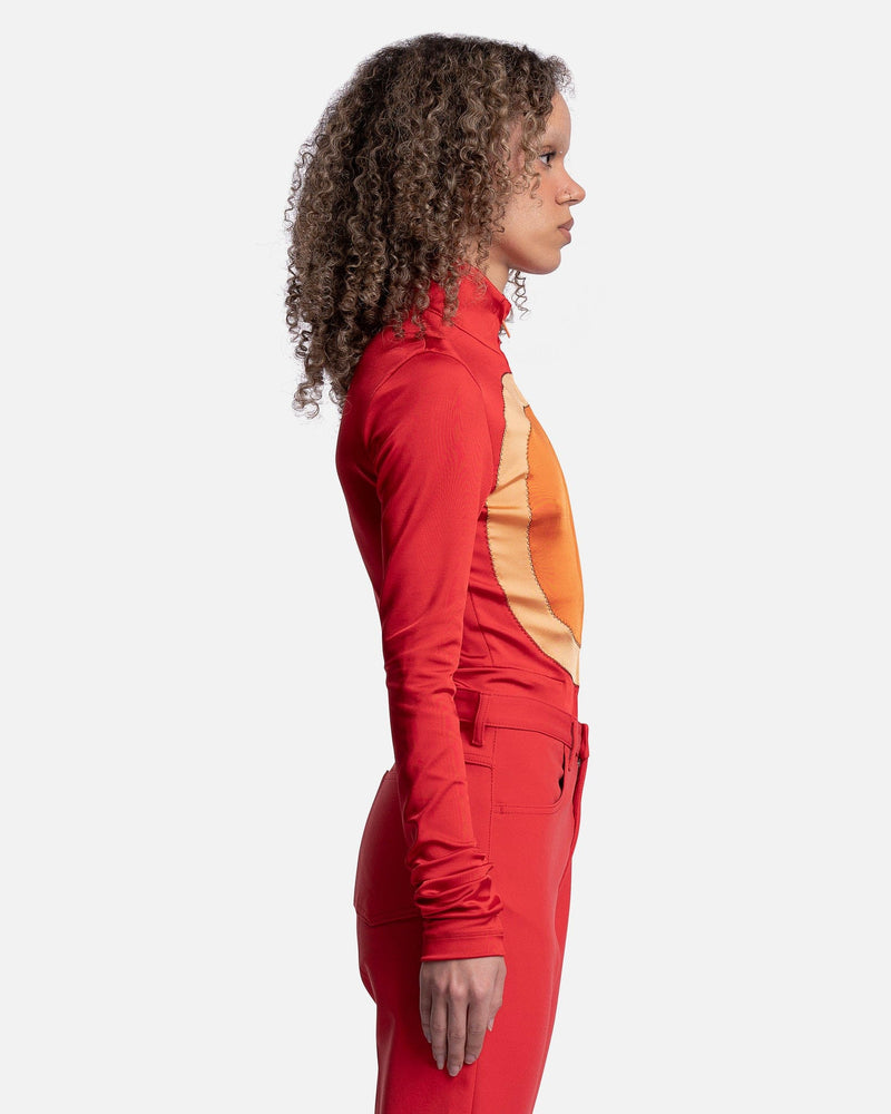 Marni Women Jackets Stretch Fluid Jersey Jacket in Fiery Red