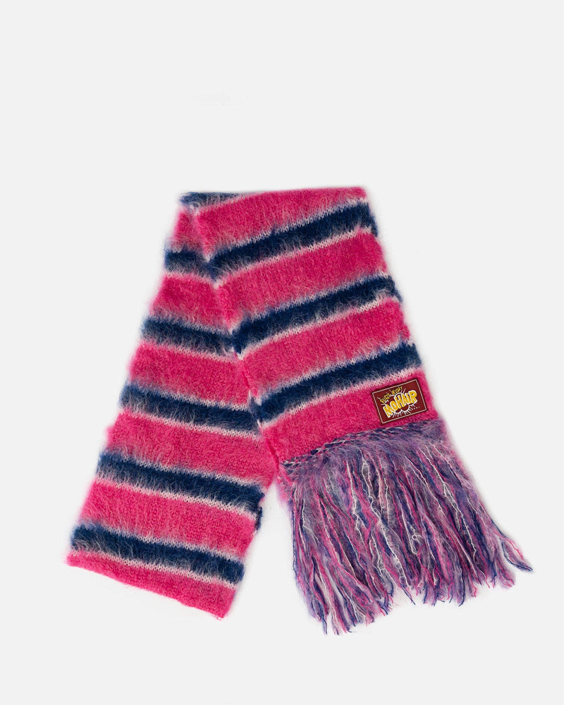 Marni Scarves Striped Mohair Scarf in Pink