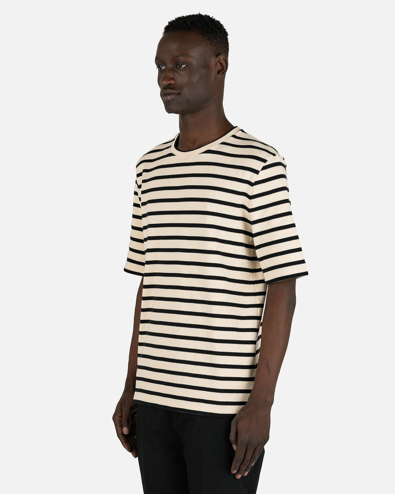 Jil Sander Men's T-Shirts Striped T-Shirt in Grey