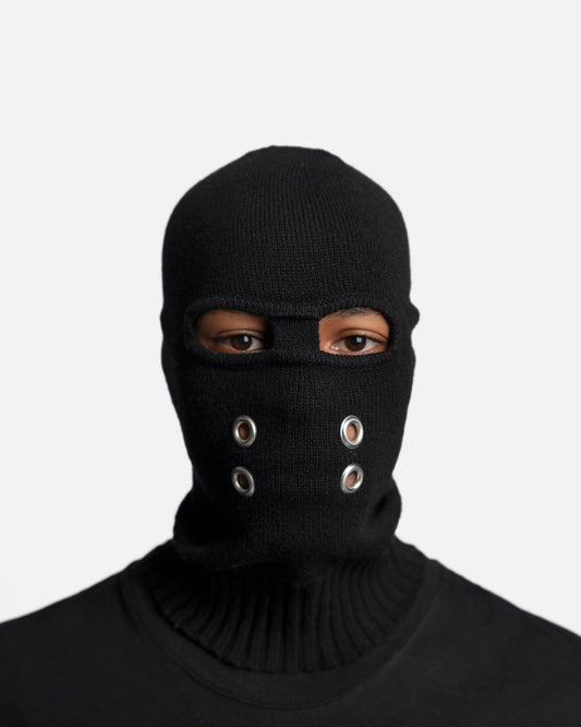 Rick Owens Men's Hats Strobe Balaclava in Black